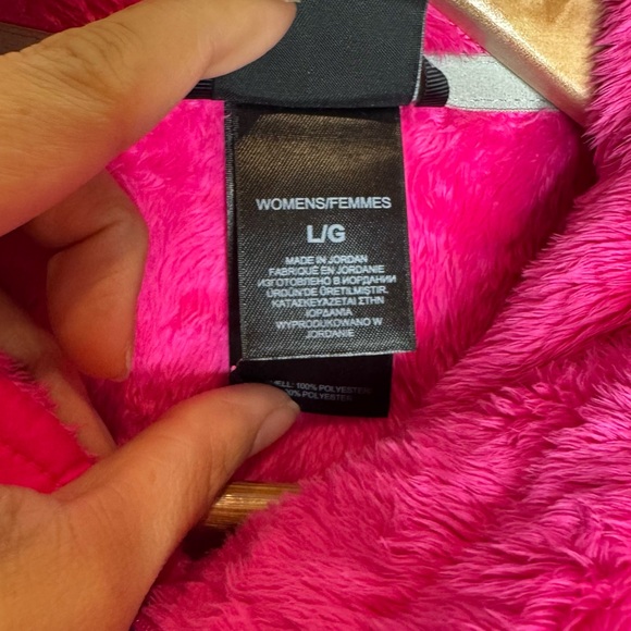 The North Face Osito 2 Fleece Jacket Women’s Large Hot Pink Full Zip Plush - Picture 3 of 6